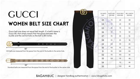 gucci belt sizes for women